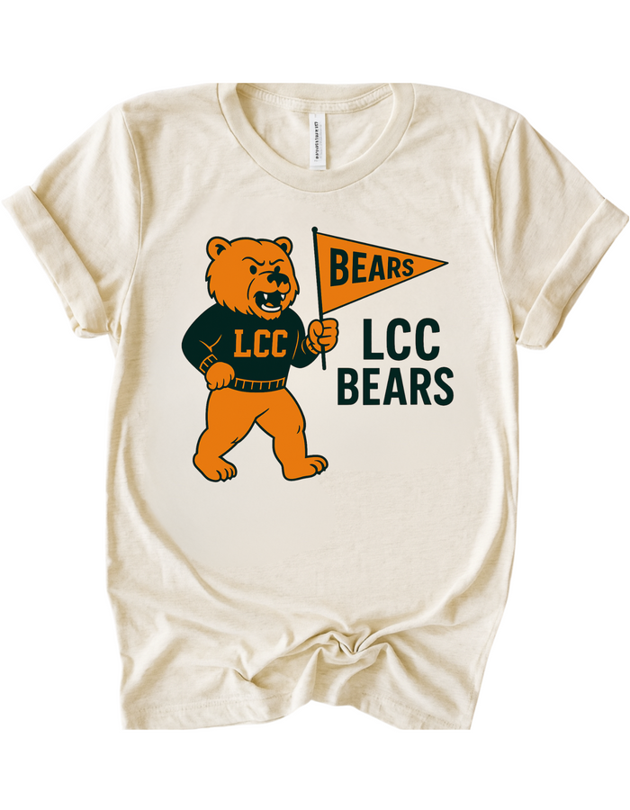 LCC Bears Mascot Tee & Sweatshirt