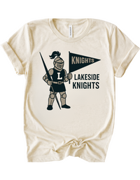 Lakeside Knights Vintage Mascot Tee & Sweatshirt