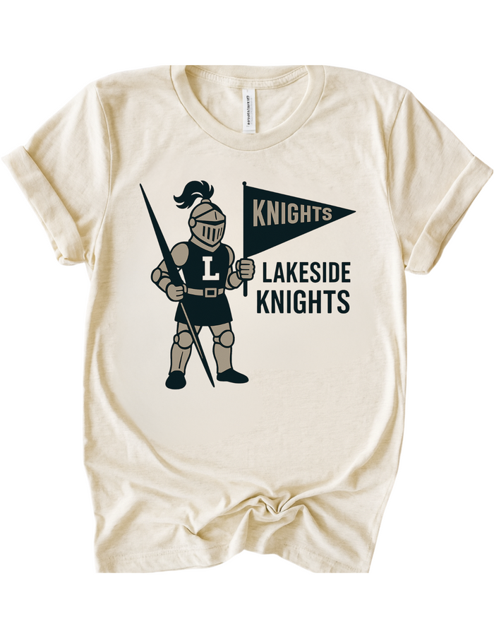 Lakeside Knights Vintage Mascot Tee & Sweatshirt