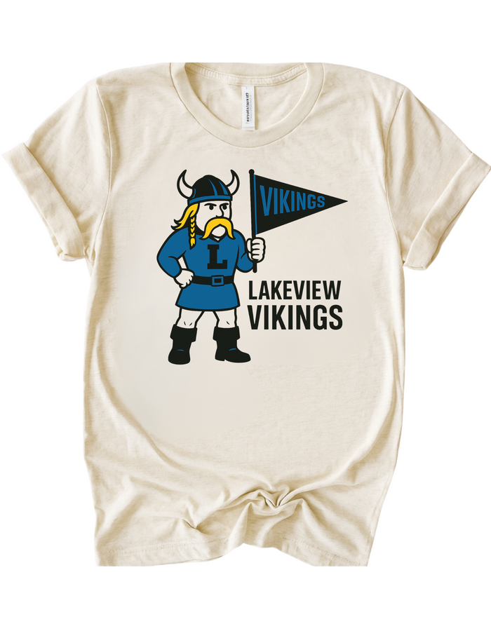 Lakeview Vikings Mascot Tee & Sweatshirt