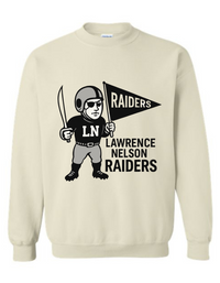 Lawrence Nelson Raiders Vintage Mascot Tee & Sweatshirt