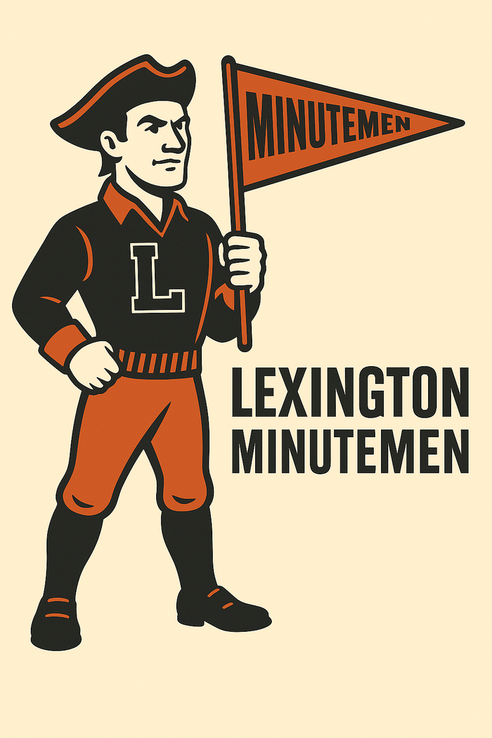 Lexington Minutemen Vintage Mascot Tee
