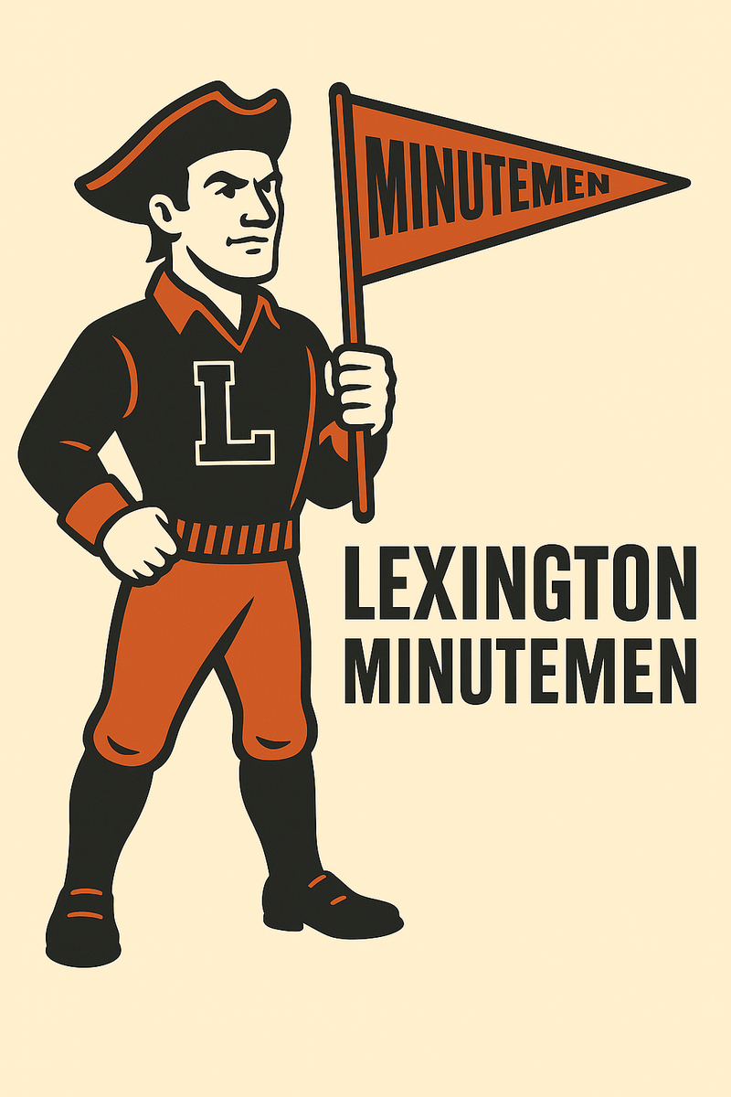 Lexington Minutemen Vintage Mascot Tee