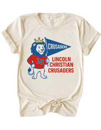 Lincoln Christian Crusaders Mascot Tee & Sweatshirt
