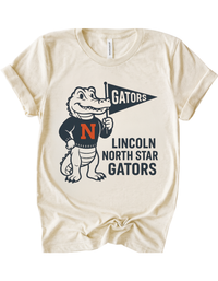Lincoln North Star Gators Vintage Mascot Tee & Sweatshirt