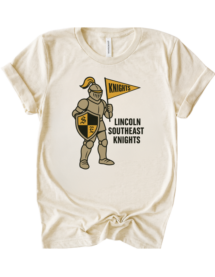 Lincoln Southeast Knights Mascot Tee & Sweatshirt