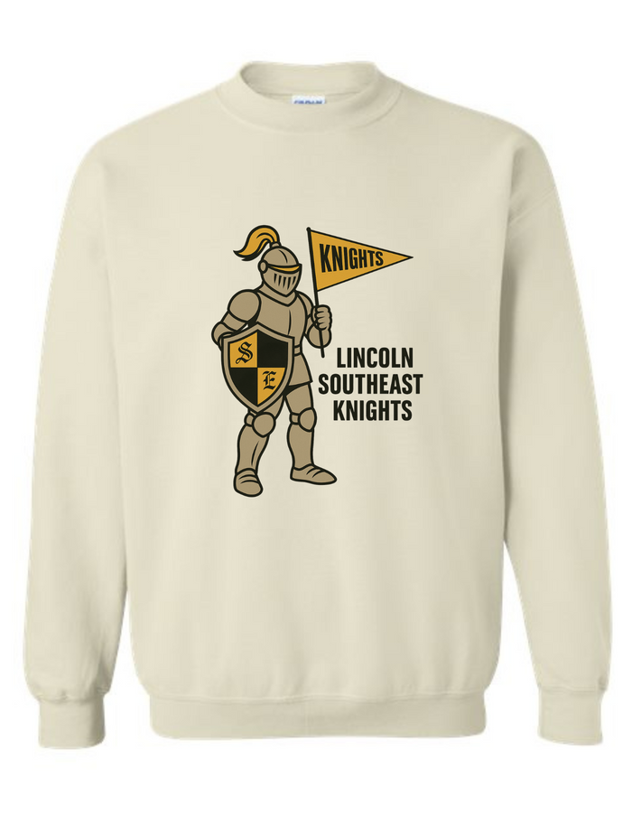 Lincoln Southeast Knights Mascot Tee & Sweatshirt