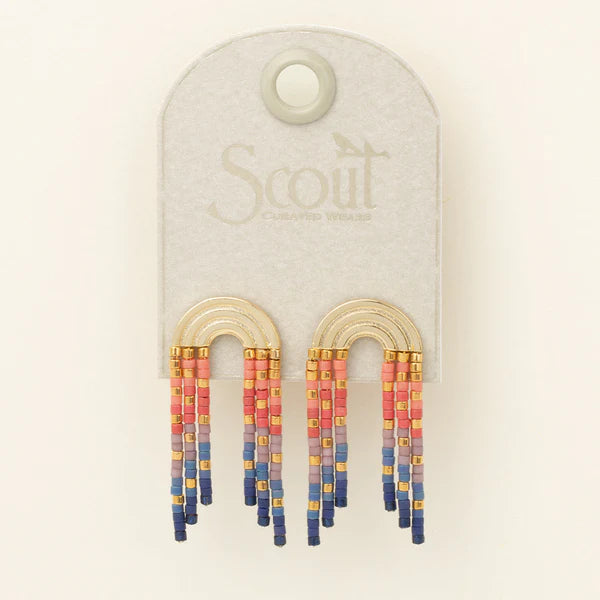 Scout Chromacolor Miyuki Rainbow Fringe Earring