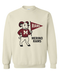 Merino Rams Mascot Tee & Sweatshirt