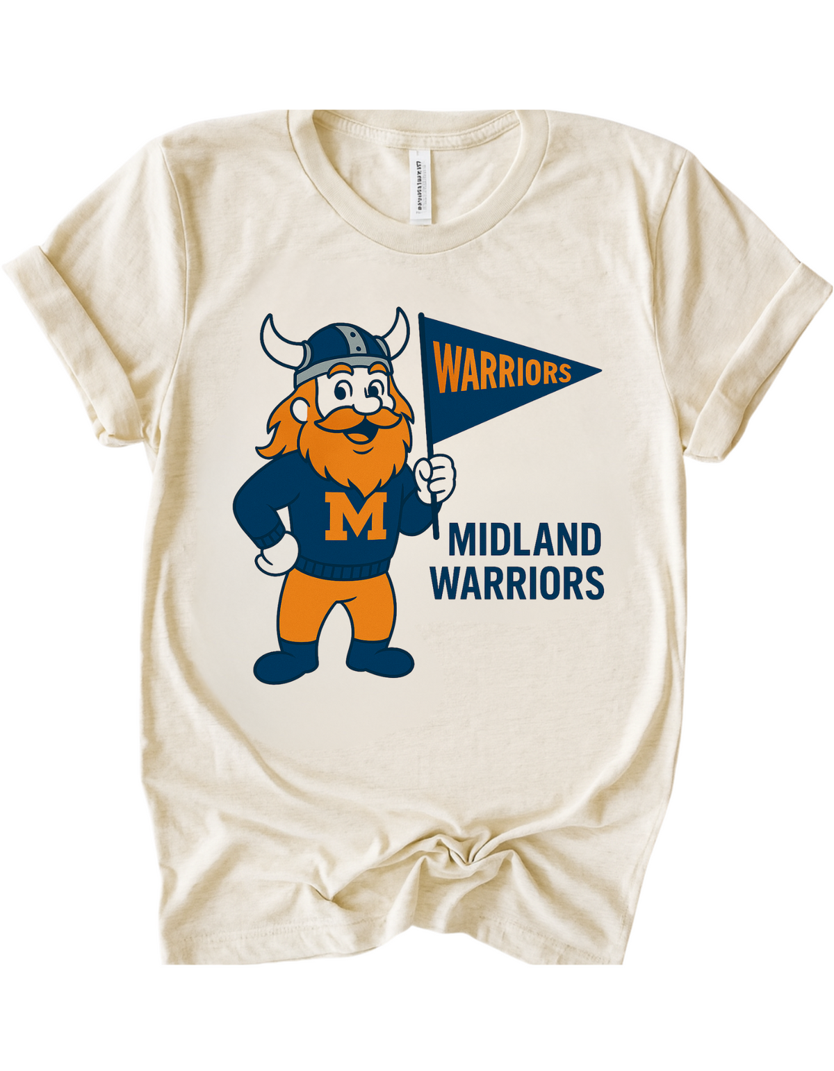 Midland Warriors Vintage Mascot Tee