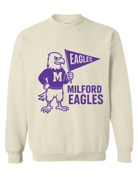 Milford Eagles Vintage Mascot Tee & Sweatshirt