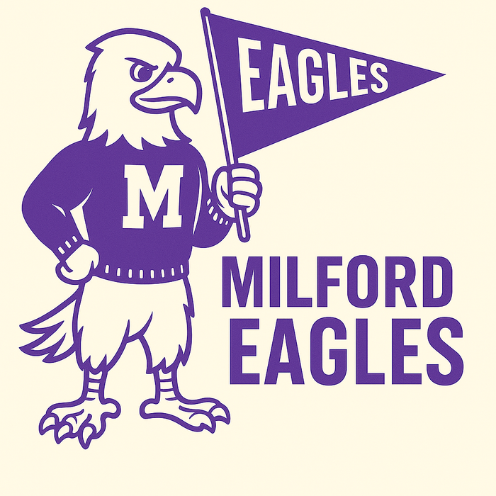 Milford Eagles Vintage Mascot Tee