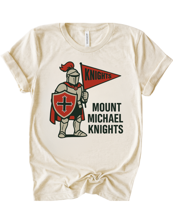 Mount Michael Knights Mascot Tee & Sweatshirt