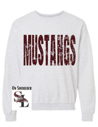 Silver Lake Mustangs Big Print Sweatshirt