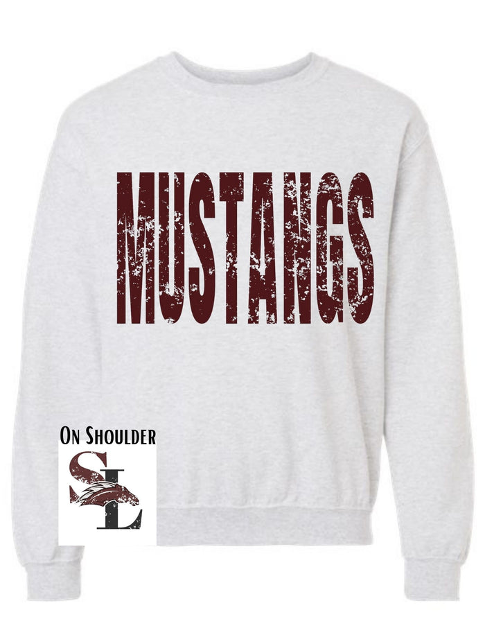 Silver Lake Mustangs Big Print Sweatshirt