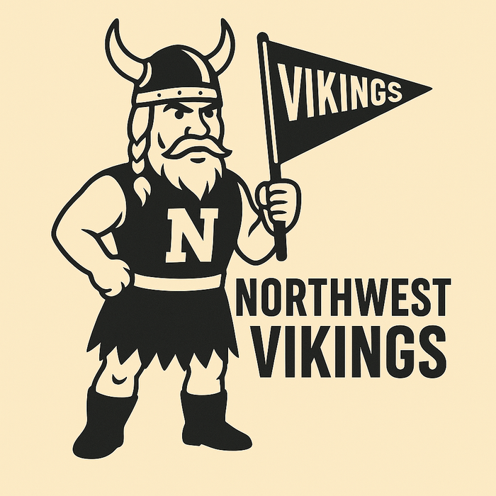 Northwest Vikings Vintage Mascot Tee