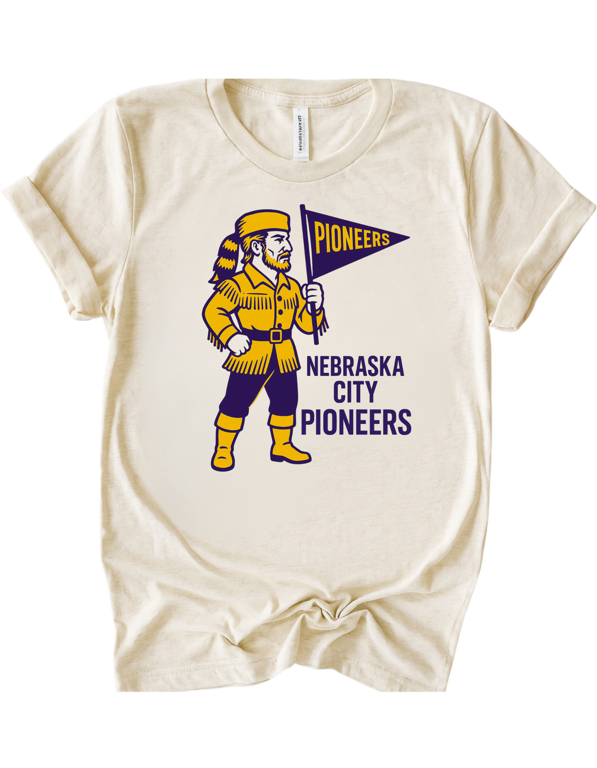 Nebraska City Pioneers Vintage Mascot Tee