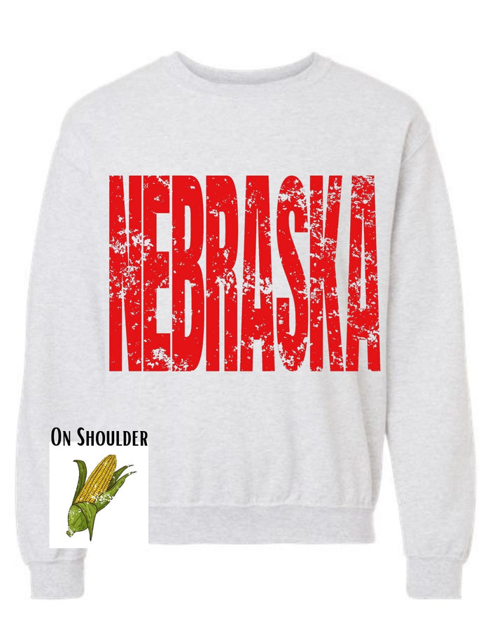 Nebraska Corn Big Print Sweatshirt