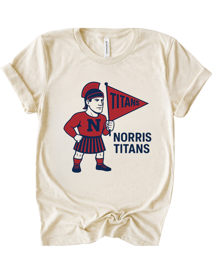 Norris Titans Vintage Mascot Tee