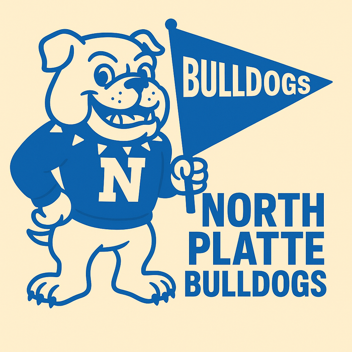 North Platte Bulldogs Vintage Mascot Tee