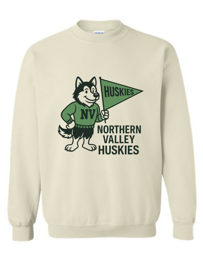 Northern Valley Huskies Mascot Tee & Sweatshirt
