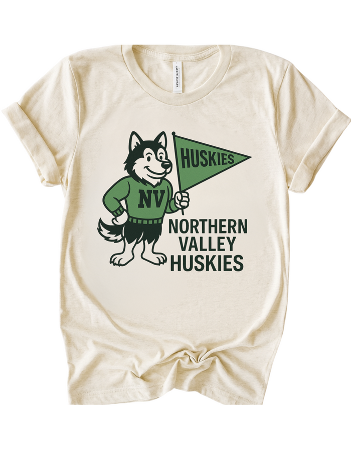 Northern Valley Huskies Mascot Tee & Sweatshirt