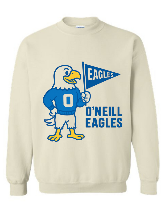 O'Neill Eagles Vintage Mascot Tee & Sweatshirt