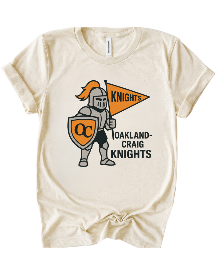Oakland-Craig Knights Mascot Tee & Sweatshirt
