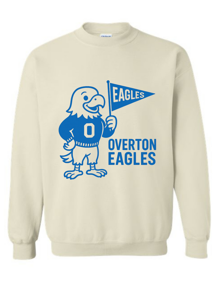 Overton Eagles Vintage Mascot Tee & Sweatshirt