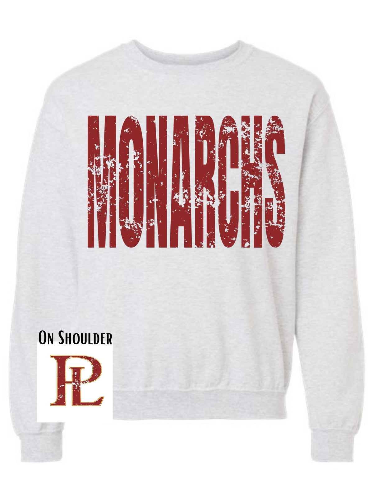 Papillion LaVista Monarchs Big Print Sweatshirt