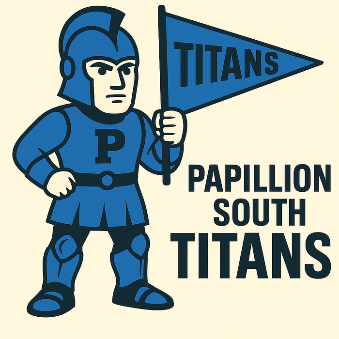 Papillion South Titans Vintage Mascot Tee