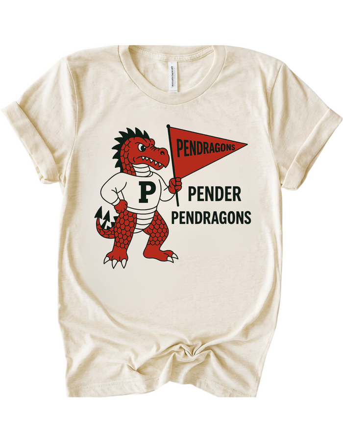 Pender Pendragons Vintage Mascot Tee
