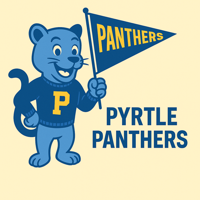 Pyrtle Panthers Vintage Mascot Tee