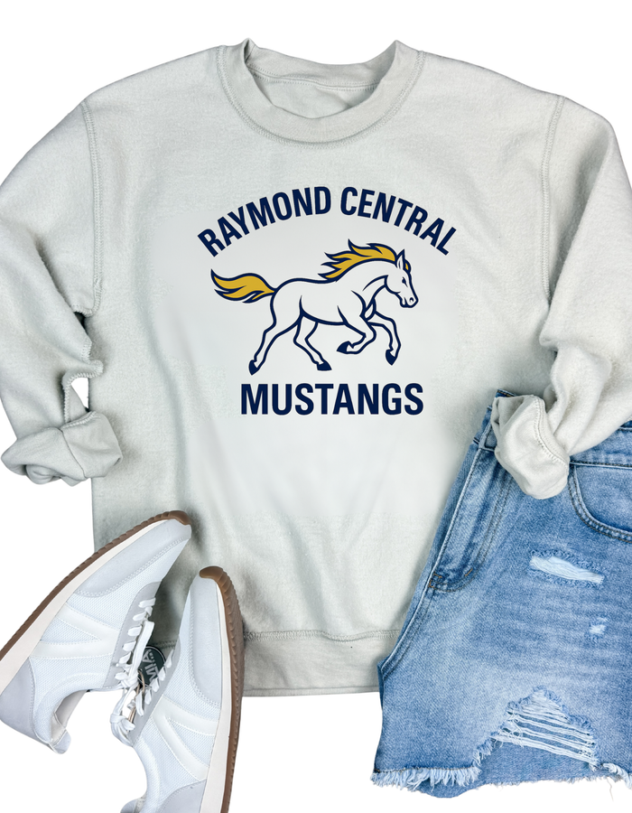 Raymond Central Mustangs Inside Out Sweatshirt