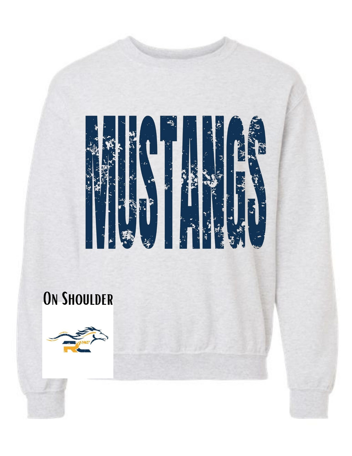 Raymond Central Mustangs Big Print Sweatshirt
