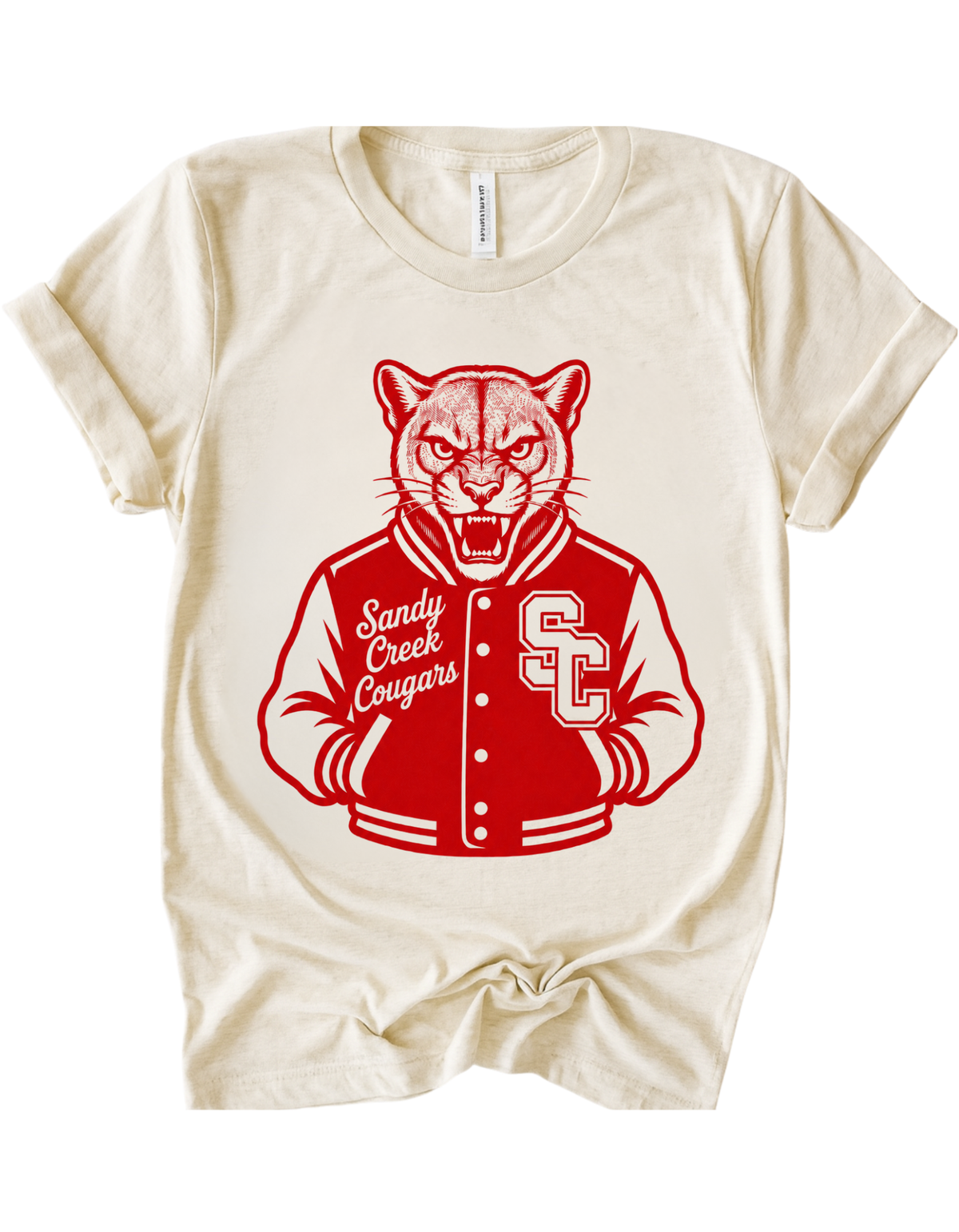 Sandy Creek Cougars Varsity Mascot Tee