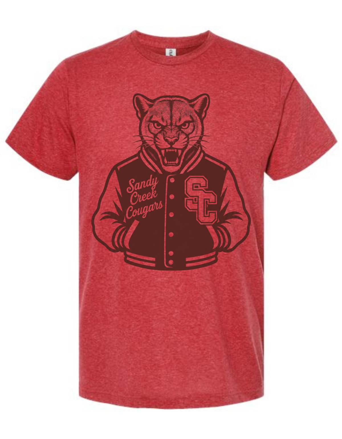 Sandy Creek Cougars Varsity Mascot Tee