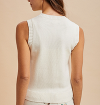 Mallard Knit Tank in Ivory