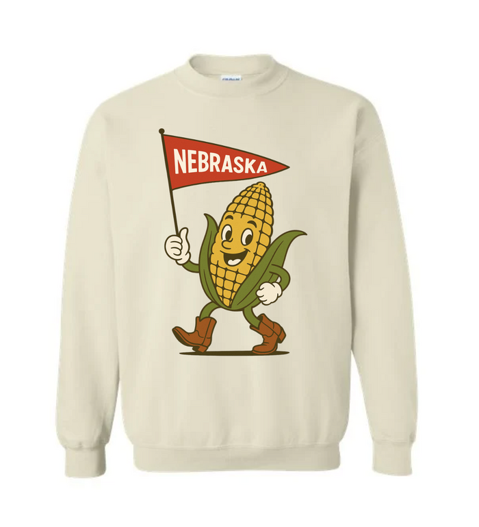 Nebraska Corn Tee and Sweatshirt