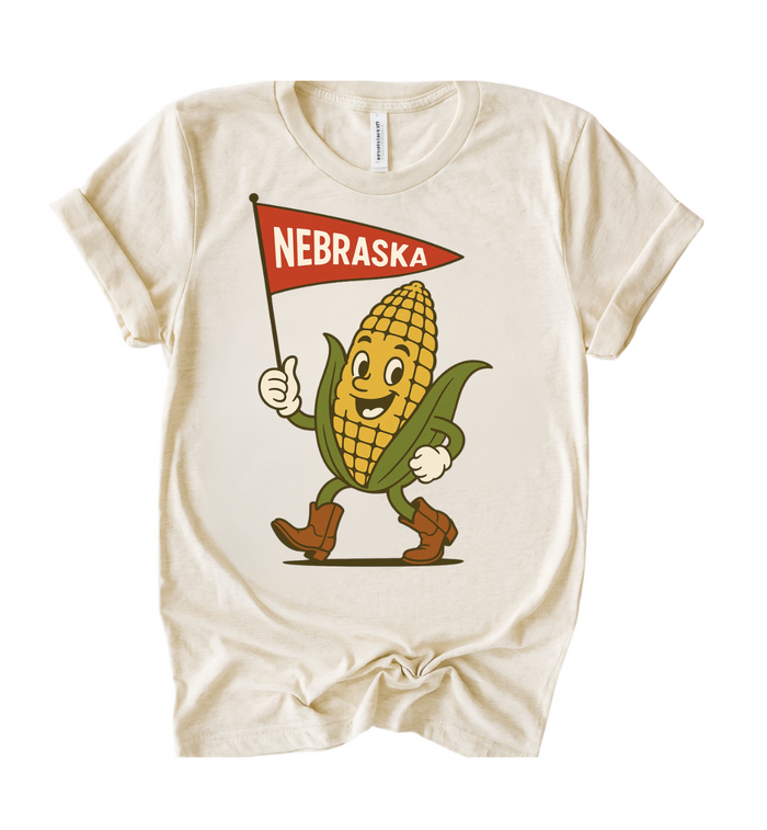 Nebraska Corn Tee and Sweatshirt