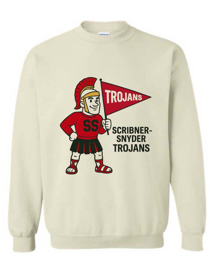 Scribner-Snyder Trojans Mascot Tee & Sweatshirt