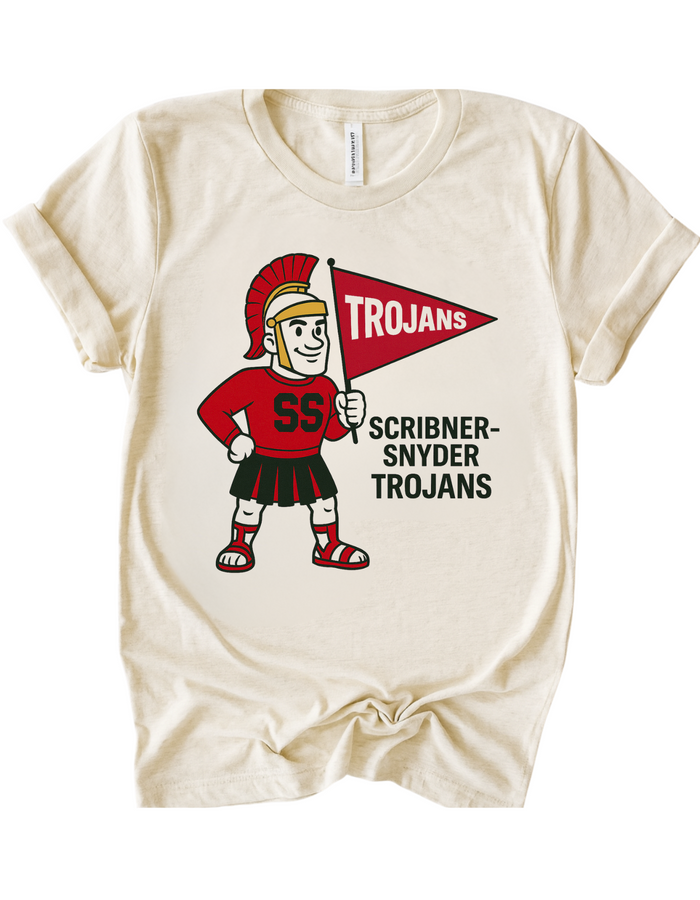 Scribner-Snyder Trojans Mascot Tee & Sweatshirt