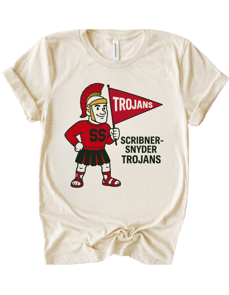 Scribner-Snyder Trojans Mascot Tee & Sweatshirt