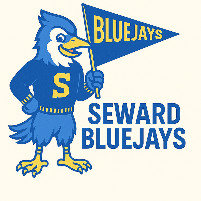 Seward Bluejays Vintage Mascot Tee