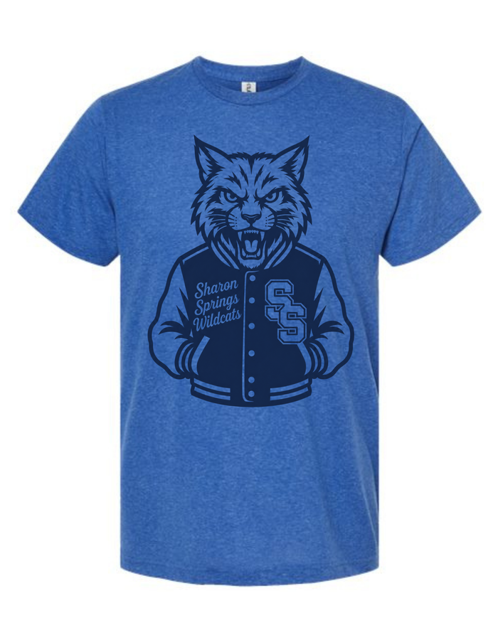 Sharon Springs Wildcats Varsity Mascot Tee