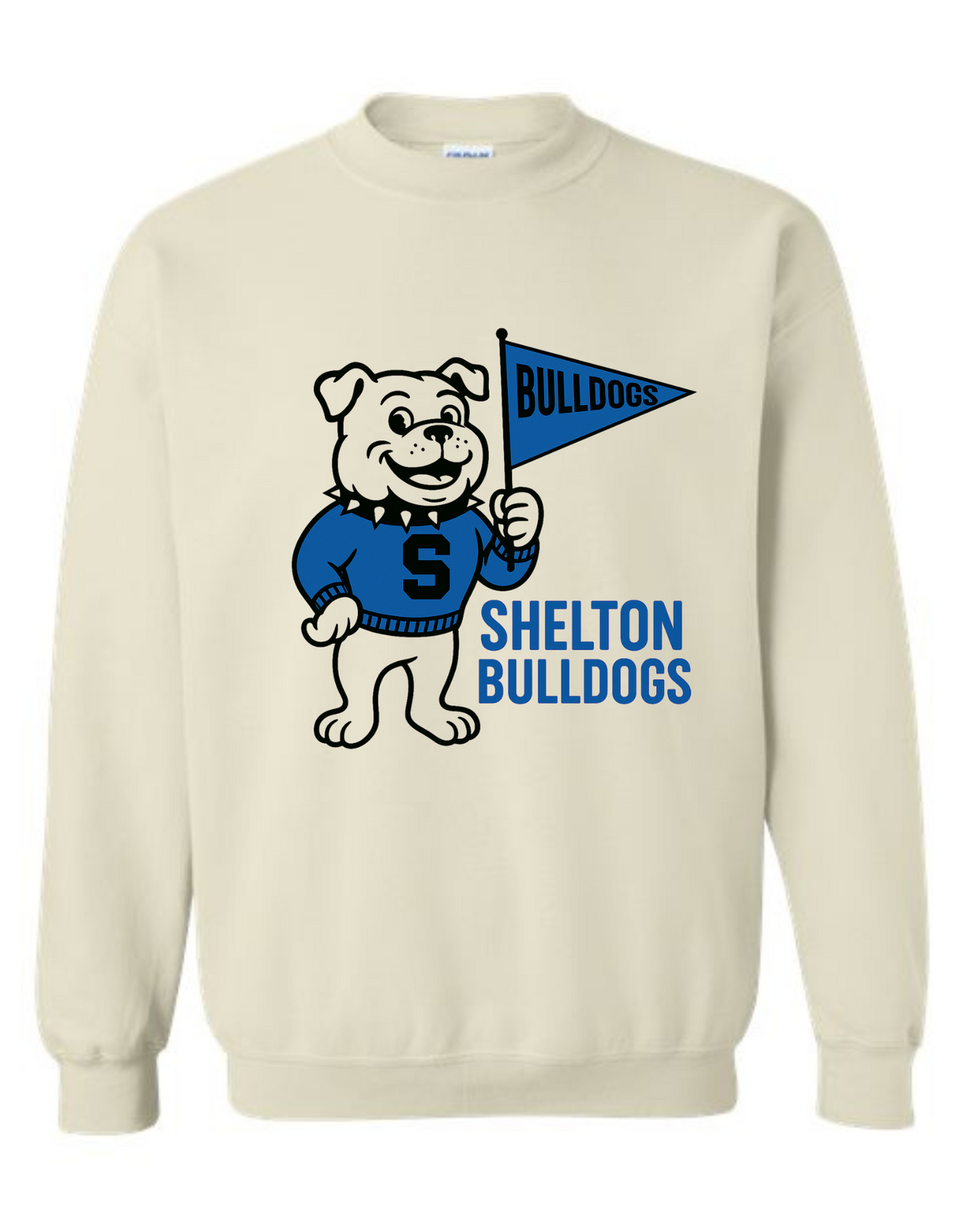 Shelton Bulldogs Mascot Tee & Sweatshirt