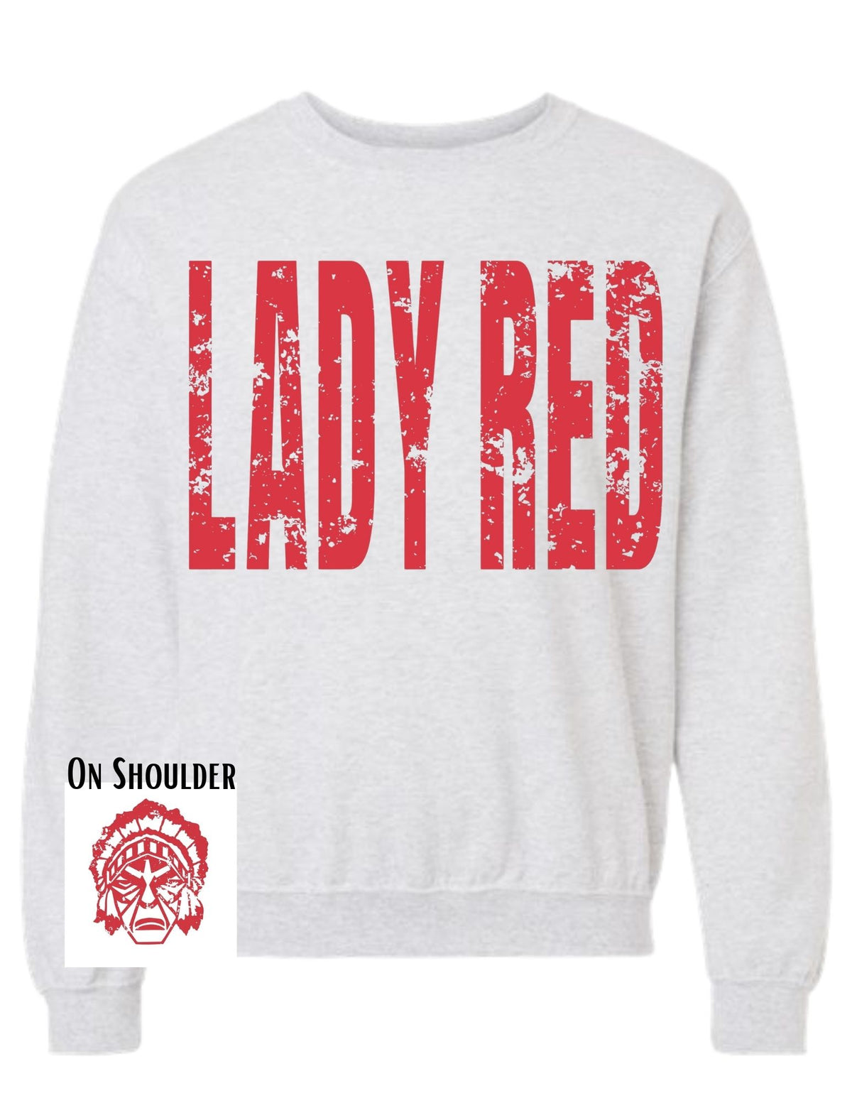 Smith Center Redmen/Lady Red Big Print Sweatshirt