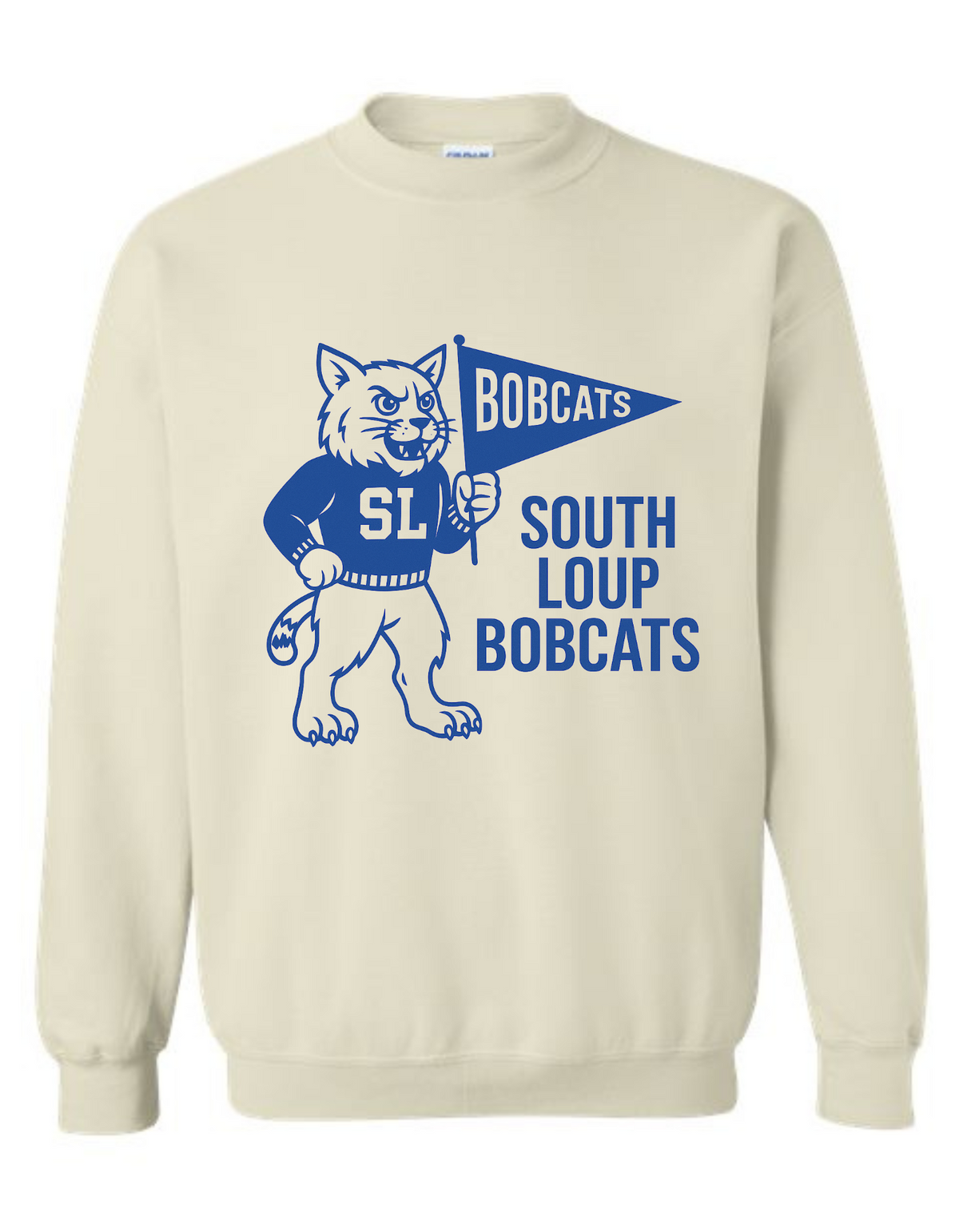 South Loup Bobcats Mascot Tee & Sweatshirt