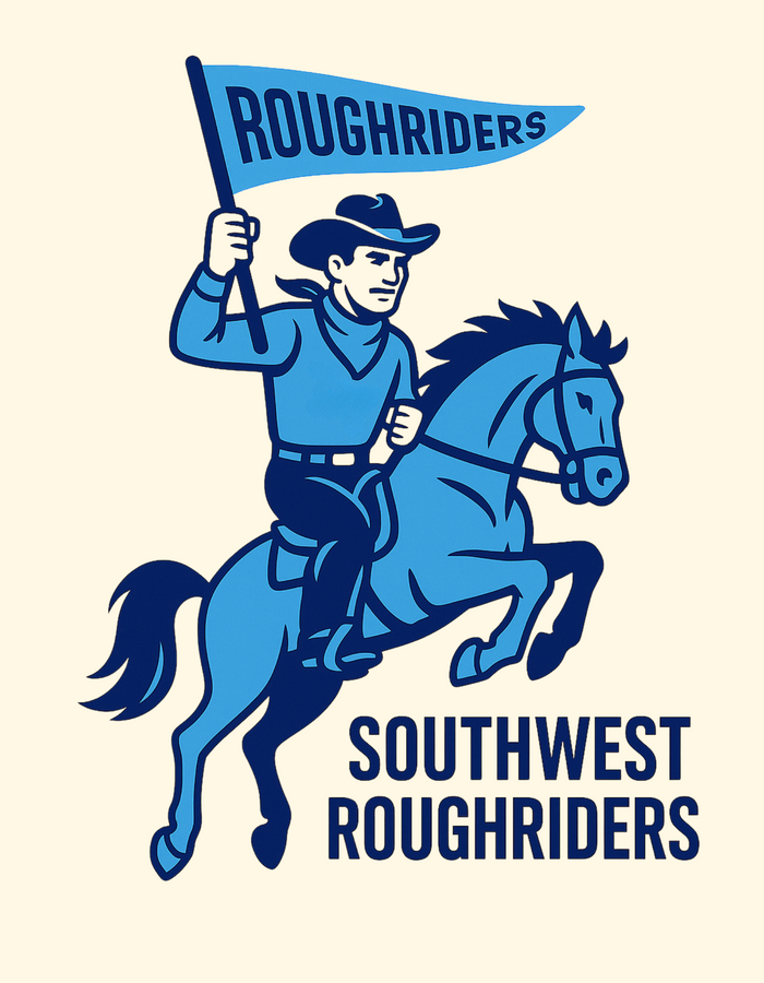 Southwest Roughriders Vintage Mascot Tee