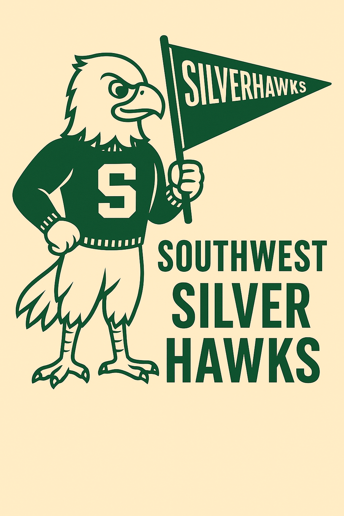 Southwest Silverhawks Vintage Mascot Tee